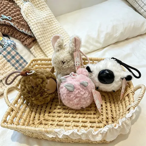 Llavero de Peluche de Criatura de Fantasía Lindo Animal de Peluche Oveja Conejo Unicornio Yak Colgante de Bolso Regalo