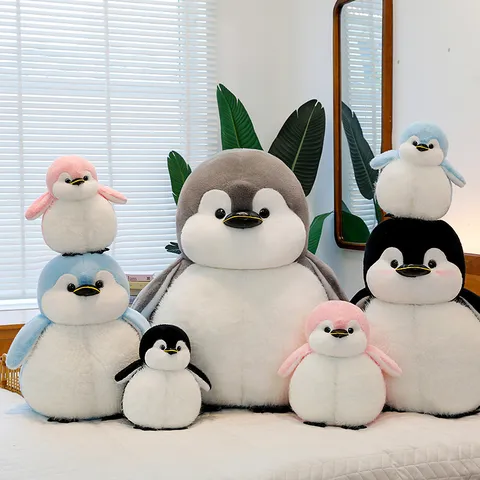 Cute Fat Penguin Plush Toy Stuffed Animal Soft Doll Cartoon Pillow Cute Animal Cushion Birthday Gift For Kids