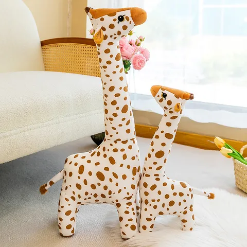 Giraffe Plush Toy Soft Stuffed Animal Pillow Cute Soothing Sleeping Doll Companion Gift For Kids And Girls
