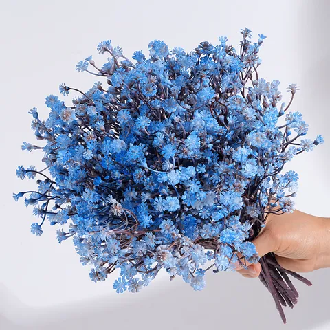 Artificial Plastic Gypsophila Flowers European Autumn Style Fake Baby's Breath Bouquet For Home Decor Event Decoration