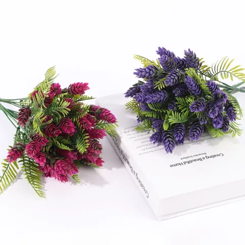 Artificial Pine Cones Pine Needles Branches Fake Plants For Home Decor Wedding Party Photography Props