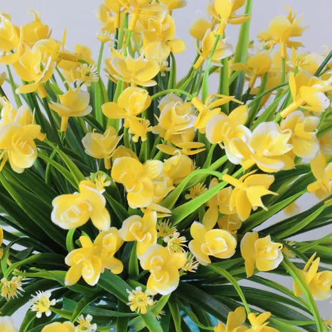 Artificial Phalaenopsis Orchid Branch Fake Plant Flower Bouquet For Home Wedding Party Decor Table Centerpiece