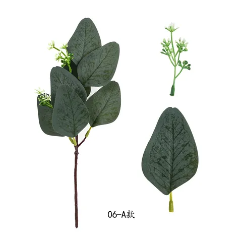 Artificial Eucalyptus Branch Golden Money Leaf Fake Greenery Plant For Home Decor DIY Floral Arrangement