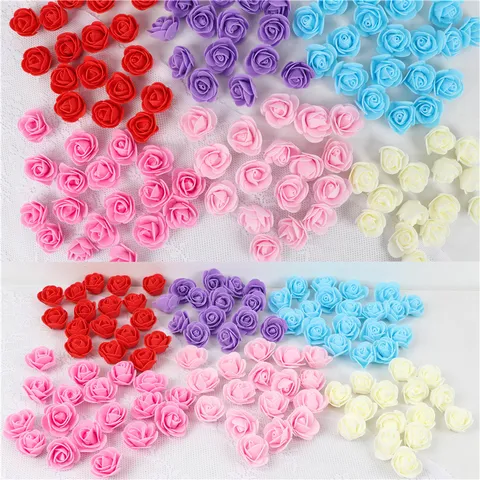 Artificial Rose Flower Heads PE Foam Fake Flowers For Wedding Party DIY Home Decor Floral Craft Arrangements