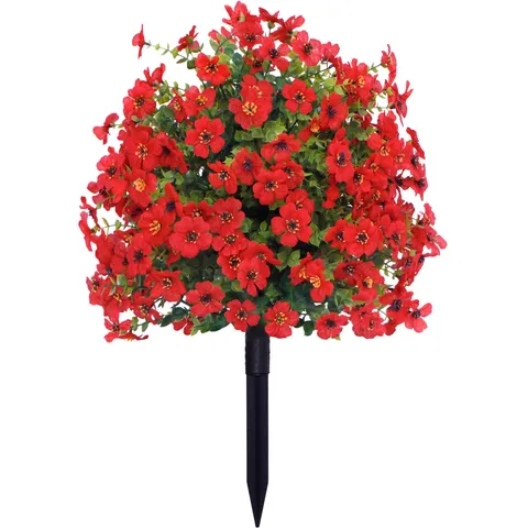 Artificial Flower Violet Eucalyptus Simulated Greenery Plant For Spring Summer Yard Garden Home Decor