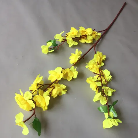 Artificial Peach Blossom Branch Silk Flower Fake Plant For Home Wedding Decor Floral Arrangement Party Supplies
