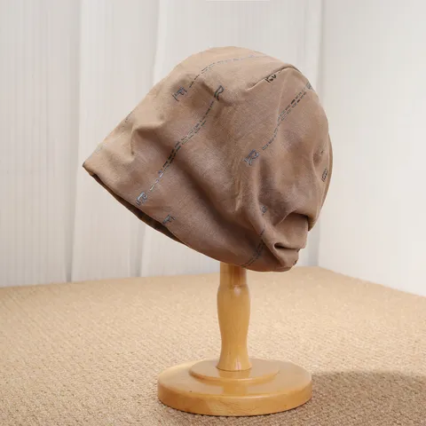 Damen Mode Slouch Beanie Hut Buchstaben Druck Strickmütze Für Herbst Winter Komfortable Weiche Skullies Kopfbedeckung