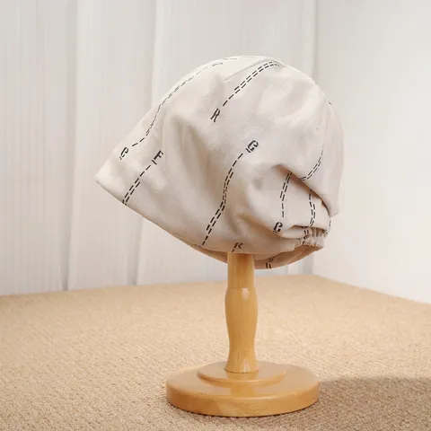 Damen Mode Slouch Beanie Hut Buchstaben Druck Strickmütze Für Herbst Winter Komfortable Weiche Skullies Kopfbedeckung