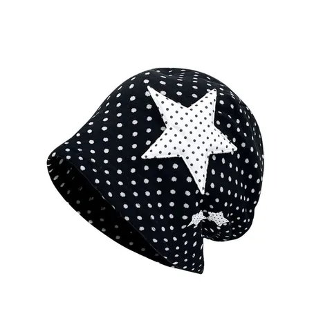 Damen Süße Punkte Stern Slouch Beanie Hut Atmungsaktiv Baumwolle Locker Kappe Für Sommer Frühling Niedlich Stern Flügel Mädchen Kopfbedeckung
