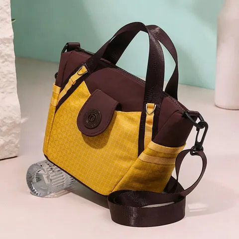 Bolso de Hombro de Nylon de Moda para Mujer Gran Capacidad Bolso Cruzado Bolso Casual de Commuter Bolso de Viaje Multibolsillo