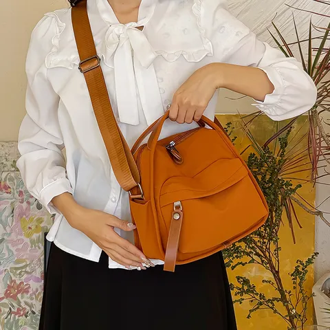 Bolso Bandolera de Mujer Moda Casual de Tela Oxford Gran Capacidad Ligero Bolso de Hombro Viaje Diario
