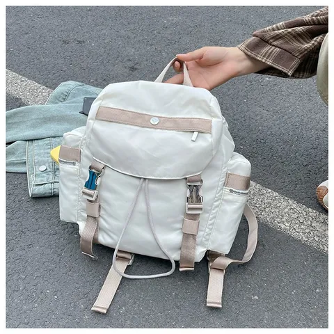 Mochila Casual de Nylon Impermeable Gran Capacidad Viaje Escuela Bolsa para Libros Deportes al Aire Libre Daypack para Mujeres y Hombres