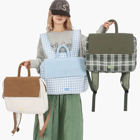 Mochila para Portátil de Tela Oxford Casual Multiusos Gran Capacidad Bolsa Escolar Viaje Daypack para Mujer