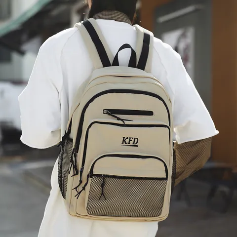 Mochila Casual de Nailon Gran Capacidad Bolsa Escolar Ligera Viaje Daypack Bolsa de Computadora Multicolor Para Estudiantes