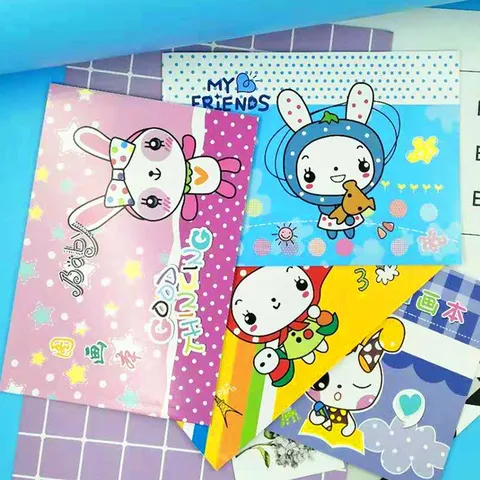 Kids Cute Cartoon Animal B5 Drawing Book Student Art Graffiti Notebook Paper Soft Cover Sketchbook Writing Pad