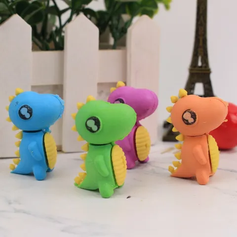 Kinderen Educatief Leuke Dinosaurus Gum Creatief Afneembaar Dier Rubber Scholier Kantoorartikelen Feest Cadeau