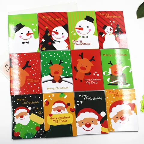 Weihnachten Taschennotizbuch Mini Tragbarer Notizblock Festives Cartoon Design Für Schule Büro Tägliches Schreiben Geschenk Schreibwaren