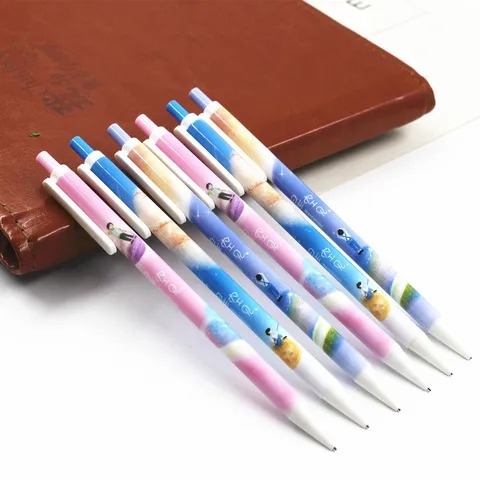 Creative Starry Sky Cartoon Mechanical Pencil Student Writing Drawing Pen Plastic Press Type Automatic Stationery