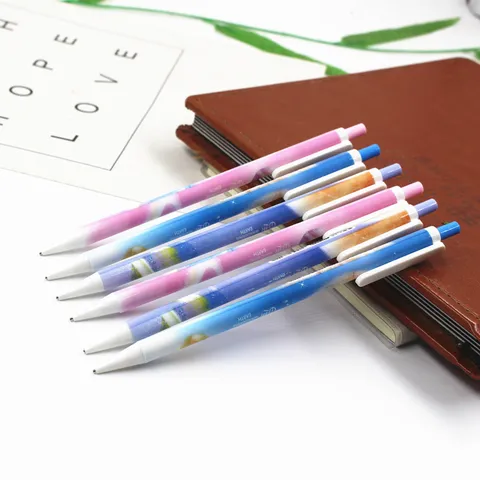 Creative Starry Sky Cartoon Mechanical Pencil Student Writing Drawing Pen Plastic Press Type Automatic Stationery