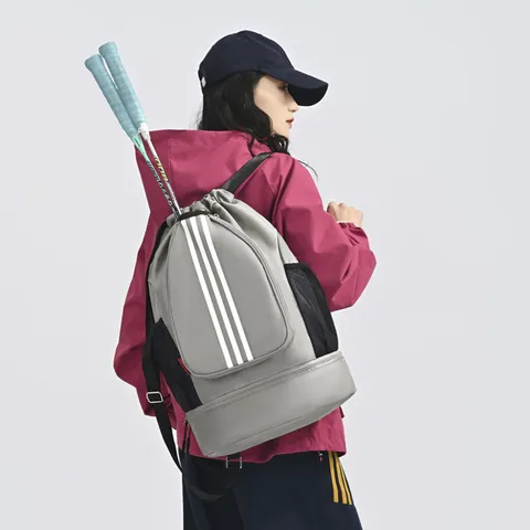 Mochila Deportiva Impermeable de Gran Capacidad con Cordón Bolsa de Entrenamiento Escolar