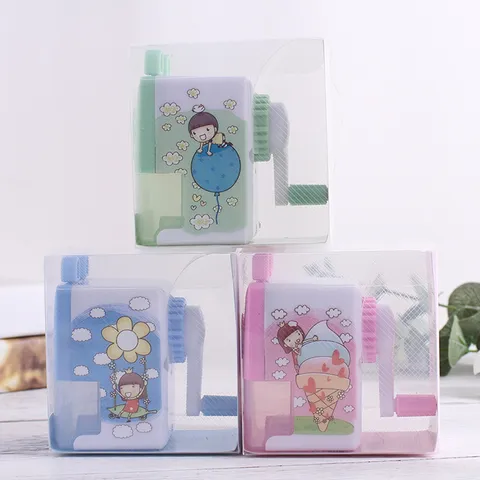 Kreativer Cartoon Handkurbel Anspitzer Süße Schüler Schreibwaren Desktop Manuelle Bleistift Schneidemaschine Kinder Schulbedarf