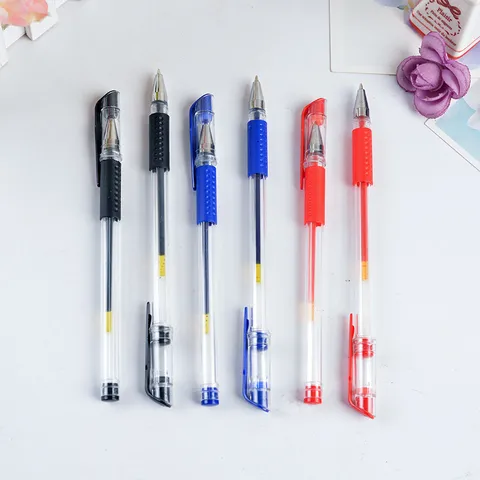Kreatives Büro Gelstift Schwarz Blau Rot Tinte Signierstift Für Schüler Schreiben Schreibwaren Und Schulbedarf
