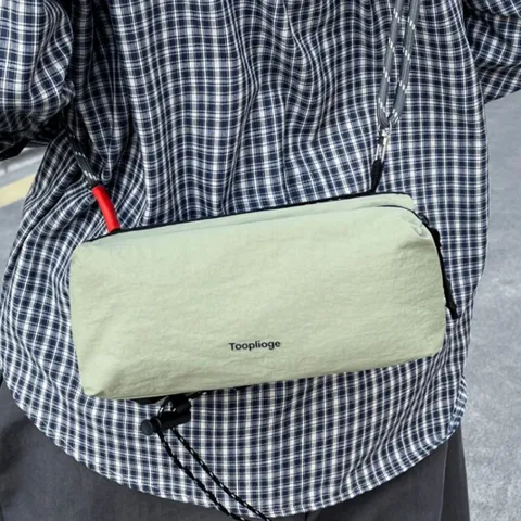 Moda Casual Nylon Borsa a Tracolla Uomo Donna Ciclismo Borsa a Spalla Versatile Viaggio Quotidiano Messenger