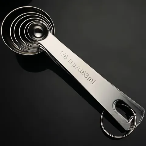 Ensemble de Cuillères Doseuses en Acier Inoxydable Cuisine Cuisson Cuisson Outil de Mesure Quantitative