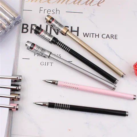 High-End Metall Gelstift Kreativer Büro Signaturstift Glattes Schreiben Austauschbare Mine Studenten Schreibwaren