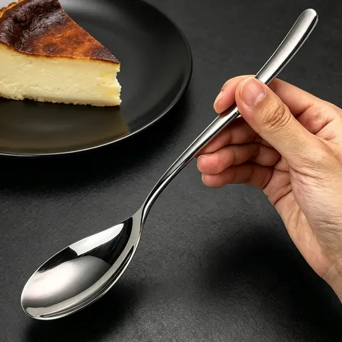 French Moonlight Stainless Steel Flatware 410 Mirror Polished Dinner Knife Fork Spoon Tea Spoon For Restaurant Hotel Home Tableware