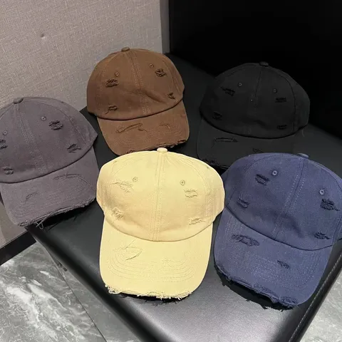 Vintage Verweerde Gewassen Katoenen Honkbalpet Unisex Casual Zonnehoed