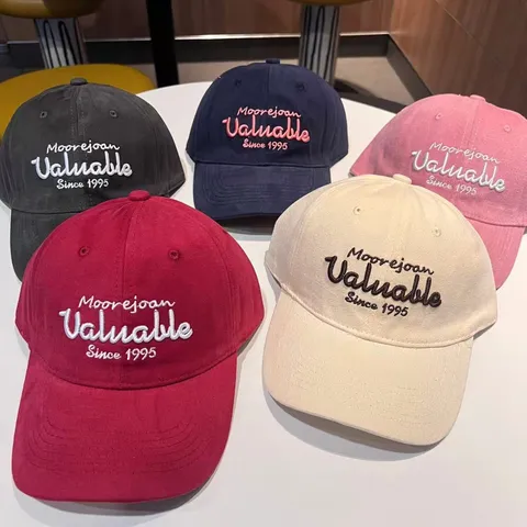Unisex Gewassen Katoen Honkbalpet Geborduurde Letter Vintage Casual Zonbescherming Dad Hat Voor Dames Heren
