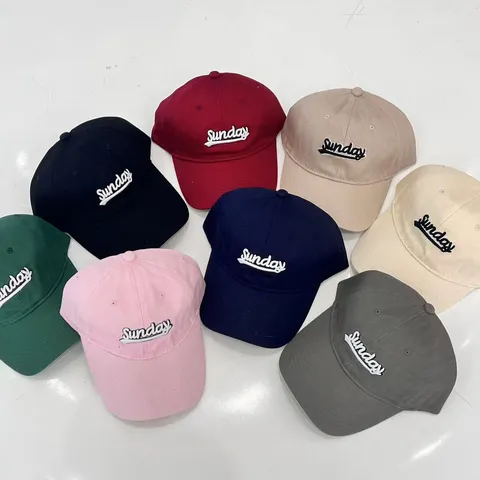 Unisex Katoen Honkbalpet Brede Rand Zonnebescherming Verstelbaar Casual Letter Borduurwerk Dad Hat Voor Mannen Vrouwen