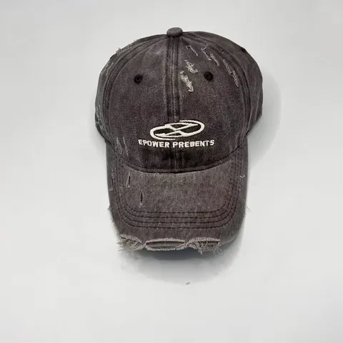 Distressed Gewassen Denim Honkbalpet Unisex Vintage Gescheurd Letter Borduurwerk Dad Hat Casual Zonbescherming Hoed