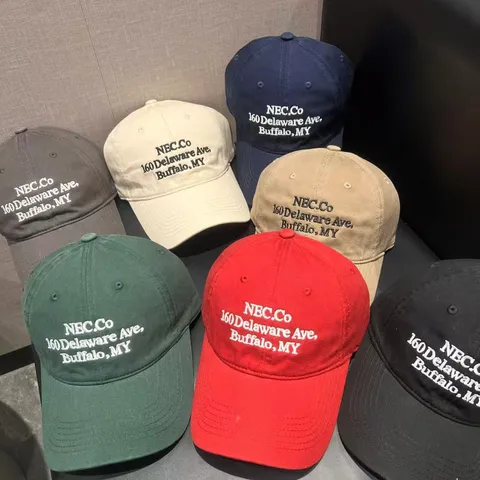 Vintage Katoen Honkbalpet Letter Geborduurde Verstelbare Dad Hat Casual Zonnehoed Voor Mannen Vrouwen