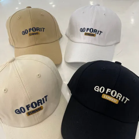 Unisex Katoenen Honkbalpet Geborduurde Letter Verstelbaar Casual Buiten Zonbescherming Dad Hat