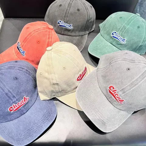 Gewassen Denim Honkbalpet Dames Heren Vintage Distressed Verstelbare Gebogen Rand Zonbescherming Casual Katoenmix Dad Hat