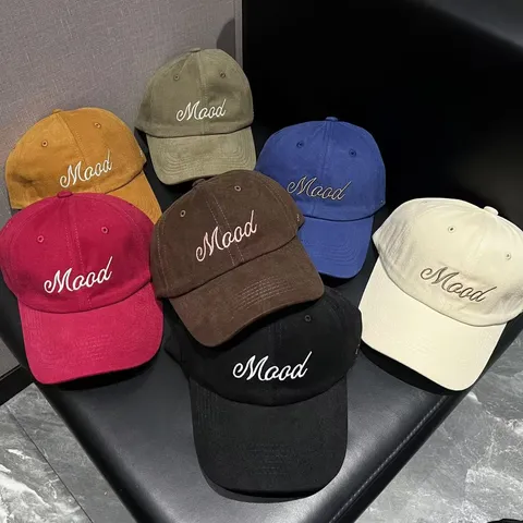 Casual Katoenmix Baseballcap Verstelbare Brede Rand Geborduurde Letter Buiten Zonnehoed Voor Heren Dames