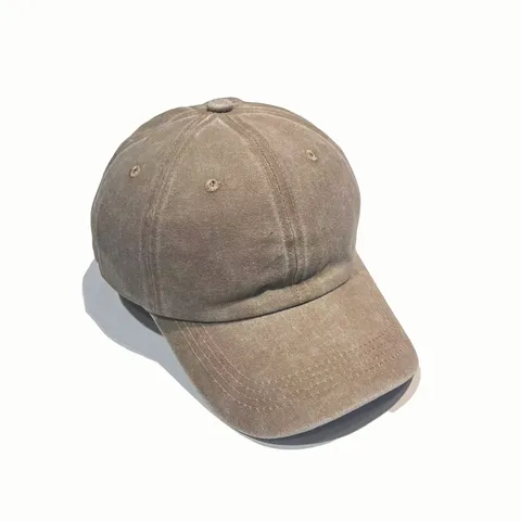Unisex Vintage Gewassen Katoenen Honkbalpet Distressed Outdoor Zonnebescherming Verstelbare Dad Hat