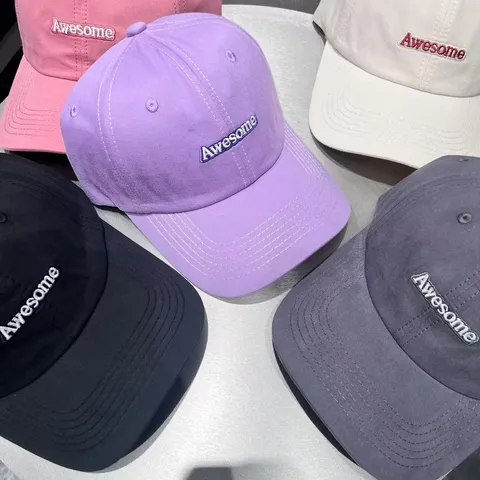 Dames Casual Katoen Honkbalpet Letter Borduurwerk Zonbescherming Verstelbaar Dad Hat Buiten Sport Snapback Cap