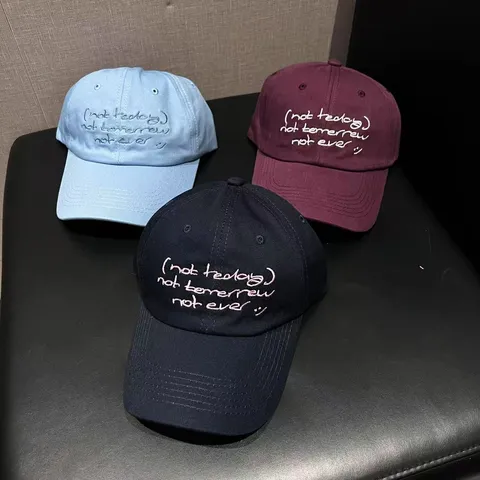 Damen Gewaschene Denim Baseballkappe Vintage Streetwear Buchstaben Bestickt Casual Sonnenschutz Verstellbarer Dad Hat