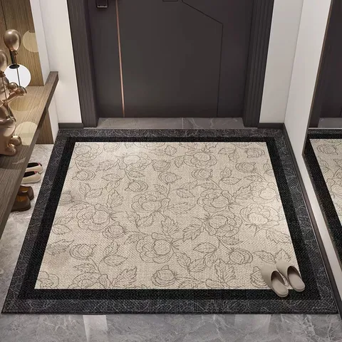Modern Minimalist Anti-Slip Door Mat Entrance Hallway Carpet Dirt-Resistant Floor Mat Polyester Printed Home Decor