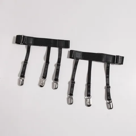 Unisex Einstellbare Elastische Hemdhalter Business Rutschfeste Strumpfgürtel Mit Metallclips Für Herren Damen Bekleidungszubehör
