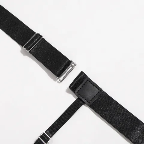 Unisex Einstellbare Elastische Hemdhalter Business Rutschfeste Strumpfgürtel Mit Metallclips Für Herren Damen Bekleidungszubehör