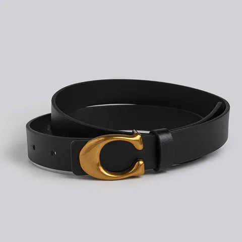 Damen Mode Pendeln Minimalistisch Einfarbig Kunstleder Gürtel Metall Schnalle Vielseitig Lässig Taillengürtel