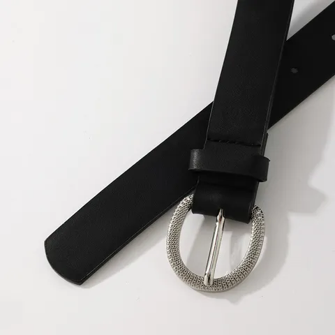 Damen PU Leder Gürtel Retro Vintage Metall Schnalle Lässige Tägliche Pendler Taillengürtel Mode Kleidung Zubehör