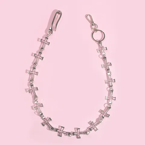 Damen Metall Taillenkette Punk Hip Hop Hosenkette Mehrschichtige Körperkette Street Style Modeschmuck