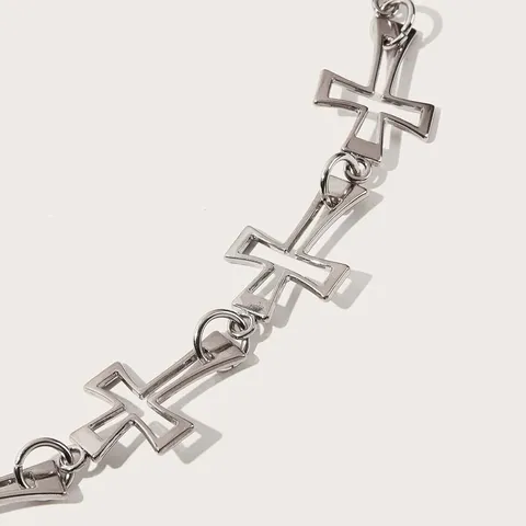 Damen Metall Taillenkette Punk Hip Hop Hosenkette Mehrschichtige Körperkette Street Style Modeschmuck