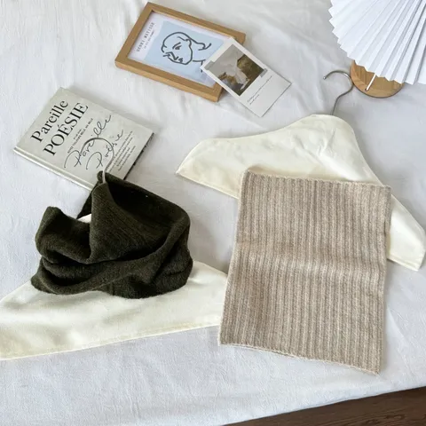 Bufanda De Cuello Cálida De Invierno Para Mujeres Hombres Tejido Acanalado Térmico Calentador De Cuello Cortavientos Cubierta Clima Frío