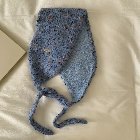 Bufanda de Peluche Cálida de Invierno para Mujer Dulce Lindo Puntos Coloridos Cordón Calentador de Cuello Forro Polar Suave Accesorios de Moda